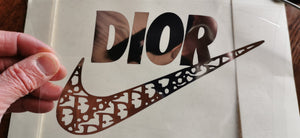 Nike x Dior Collab Swoosh Logo Iron-on Sticker (heat transfer)