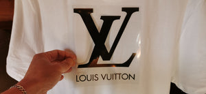 Patterned Vinyl and HTV Sheets - Louis Vuitton Brown Logo (LV2