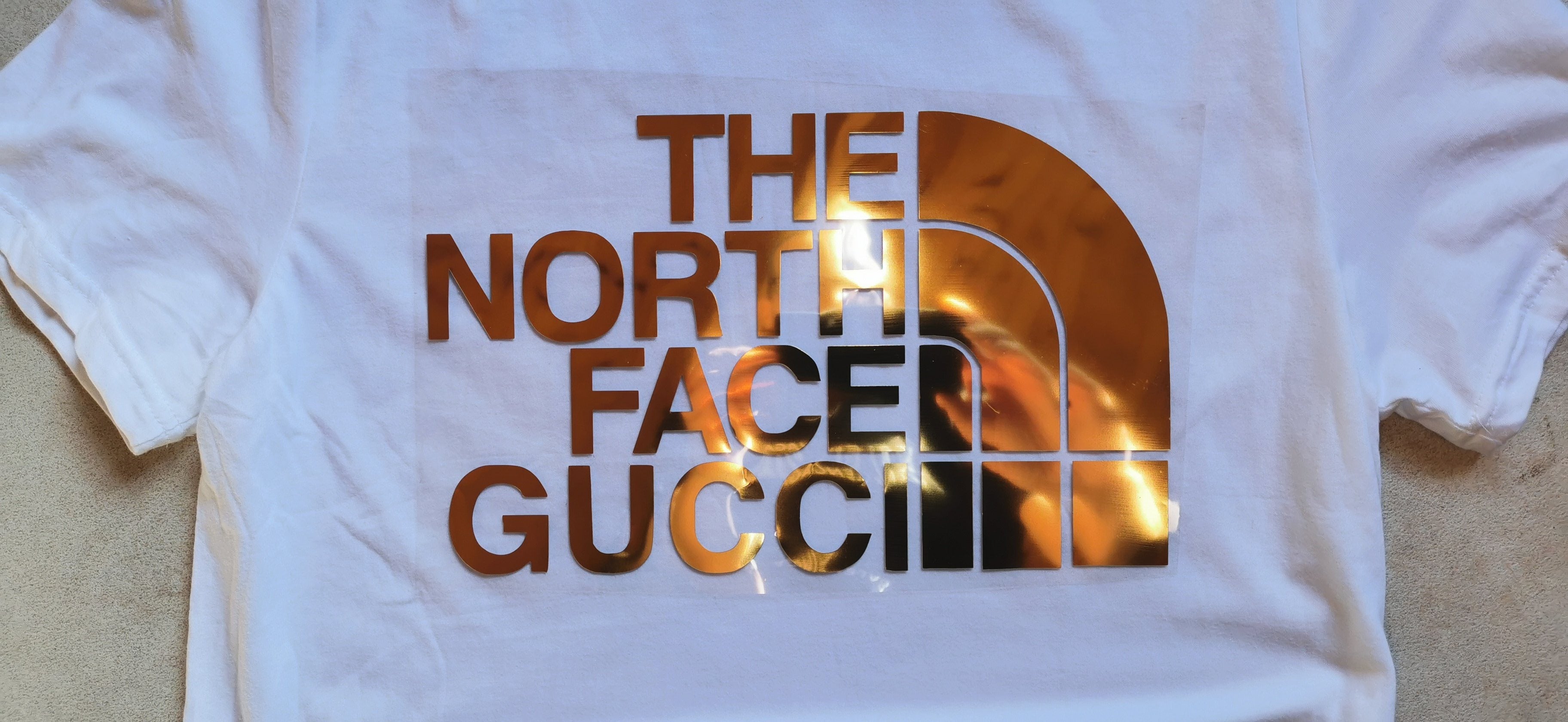 The North Face x gucci collaboration Logo Sticker Iron-on – Customeazy