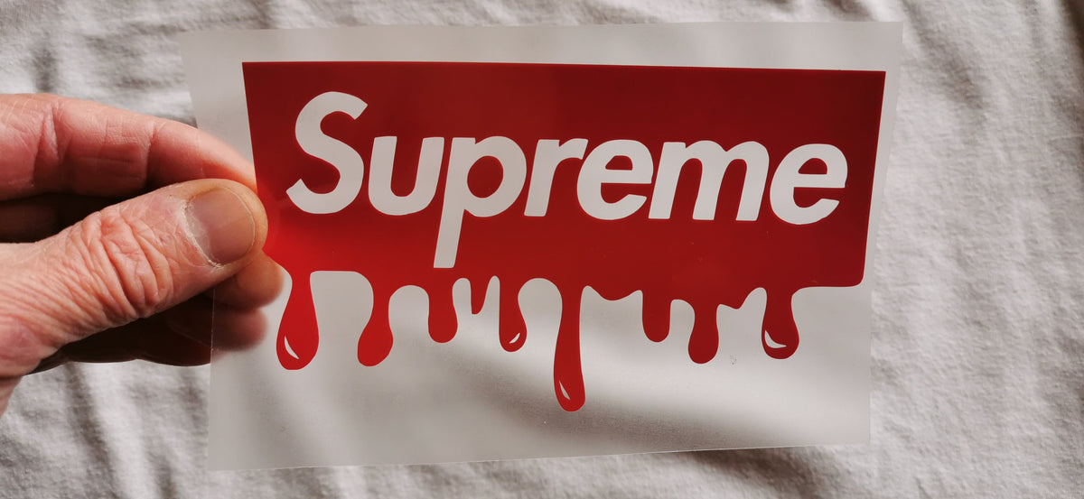 Supreme Drip logo Sticker Iron-on – Customeazy