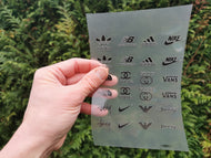 Small logos full sheet for mask