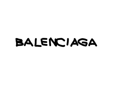 Balenciaga Artistical Logo Iron-on Decal (heat transfer patch)