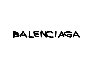 Balenciaga Artistical Logo Iron-on Decal (heat transfer patch)