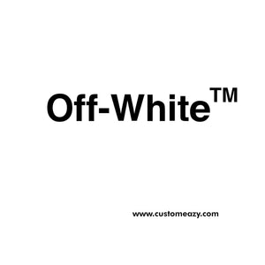OFF WHITE Logo Iron-on Decal (heat transfer)