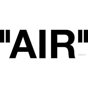 OFF WHITE "air" Iron-on Decal (heat transfer)
