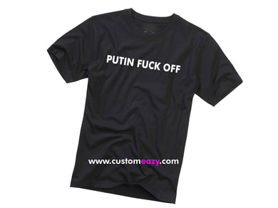 Putin Fuck Off Logo Text Iron-on Decal (heat transfer)