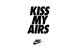 Nike Kiss My Airs Logo Iron-on Decal (heat transfer)