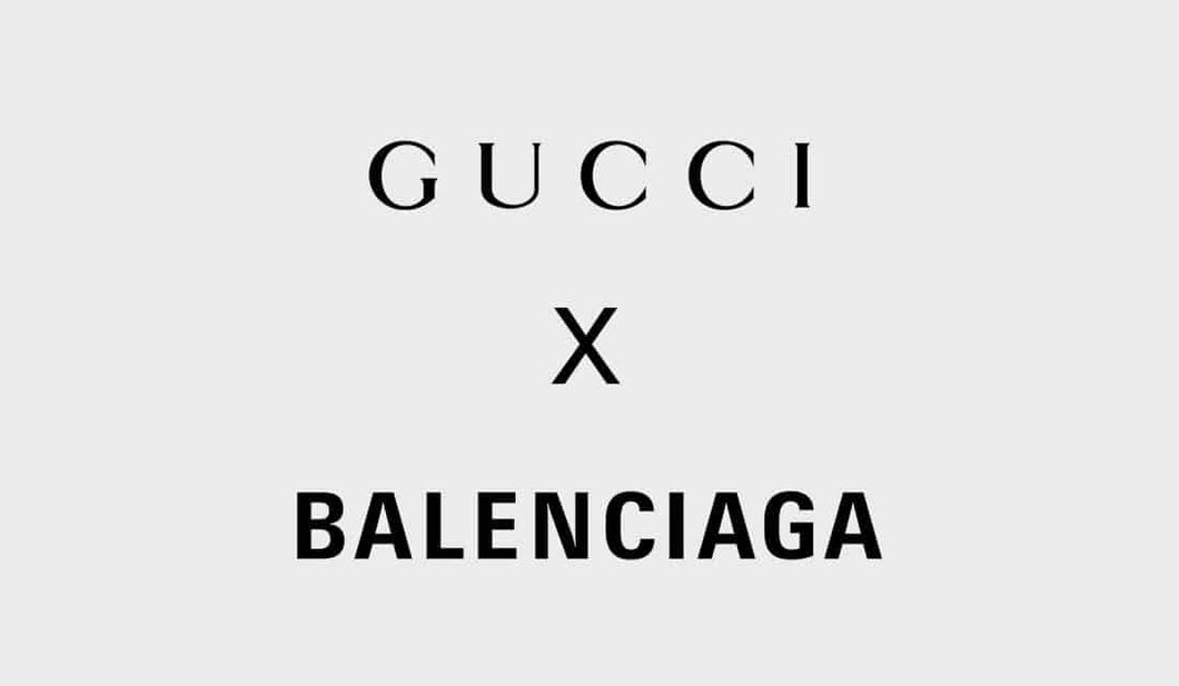 Balenciaga x gucci collaboration Logo Sticker Iron-on