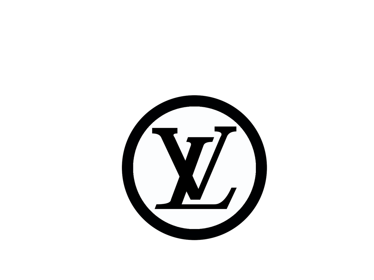 Logo LV Luis Vuitton Circle Symbol Iron-on Decal (heat transfer ...