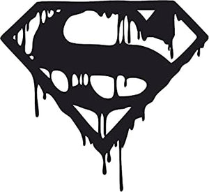 Superman Dripping Logo Iron-on Decal (heat transfer)